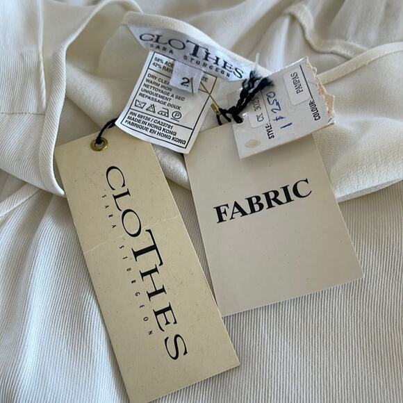 CLOTHES SARA STURGEON MAXI WRAP DRESS BEIGE SIZE 2 - Picture 11 of 14